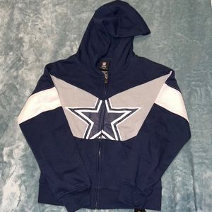 Dallas Cowboys NFL girls light jacket Sz Medium 10-12
